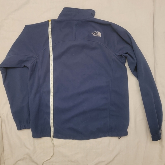 The North Face Windwall Fleece Jacket Mens Small Pockets Embroidered Logo Blue - Picture 13 of 16